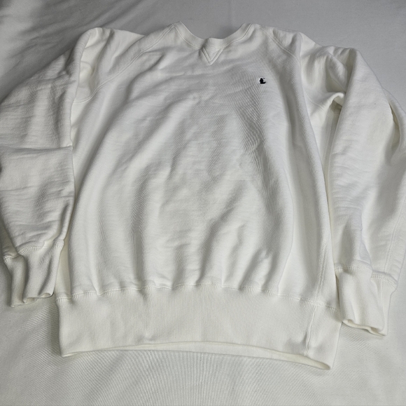 Polo Ralph Lauren Other - Polo by Ralph Lauren White Crewneck Sweatshirt with Small Navy Pony